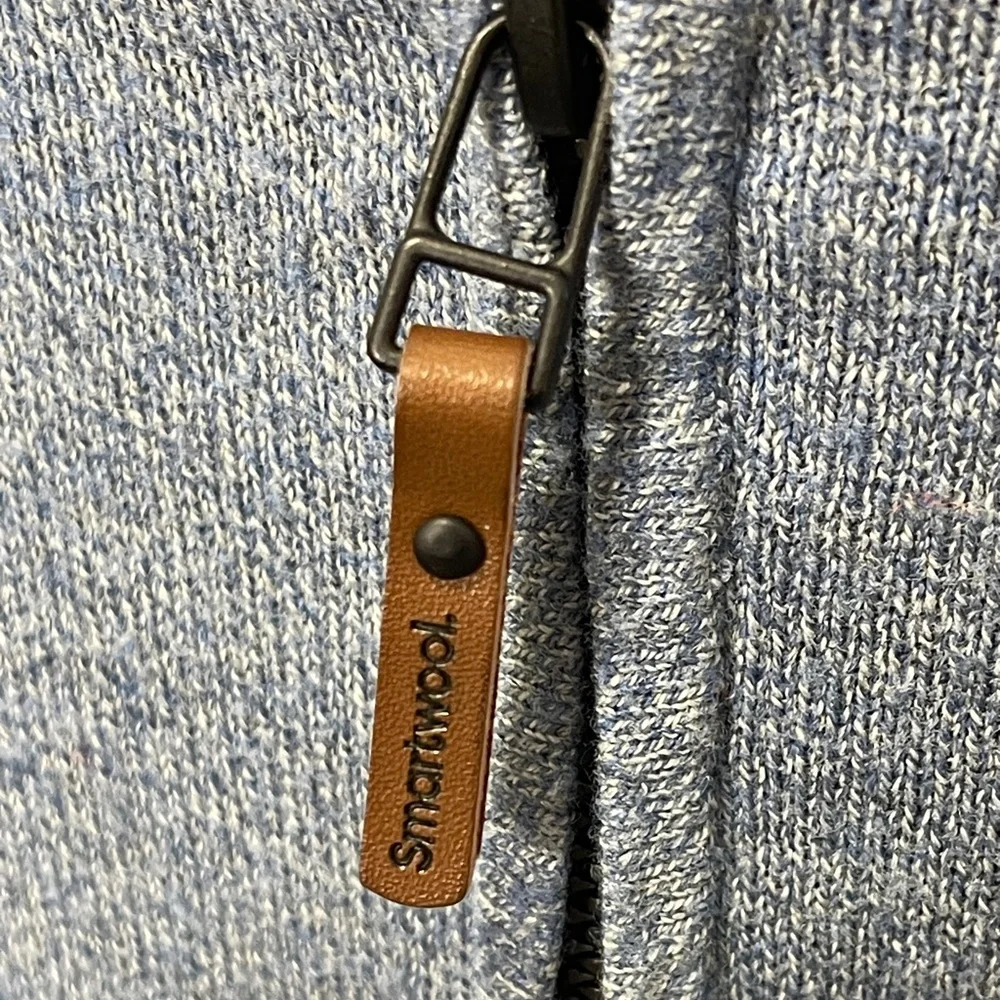 Smartwool Sparwood Quarter Zip Wool Blend Sweater Layering Gorpcore Size Medium - Picture 4 of 7